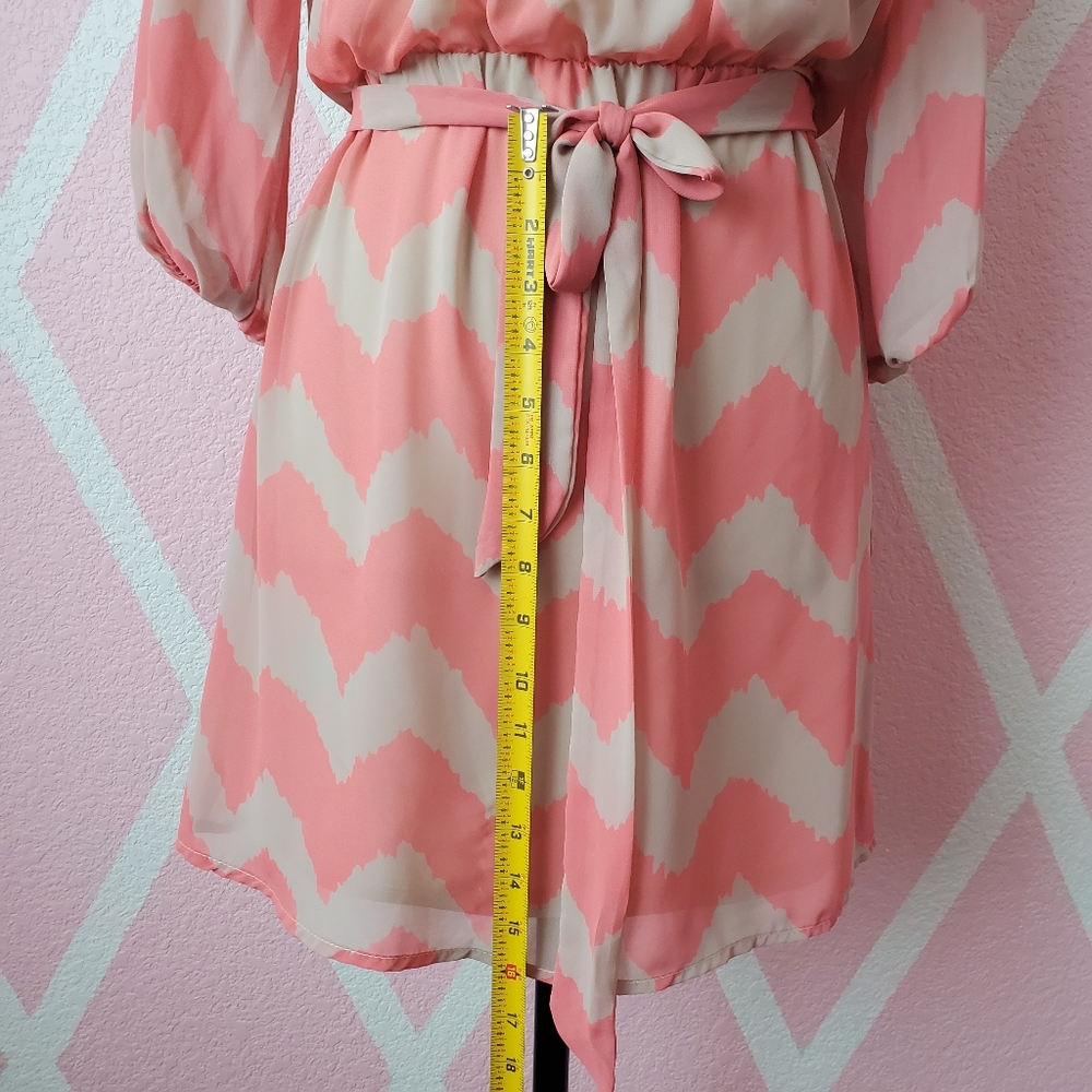 LILY ROSE Chevron Print Dress - Picture 5 of 8